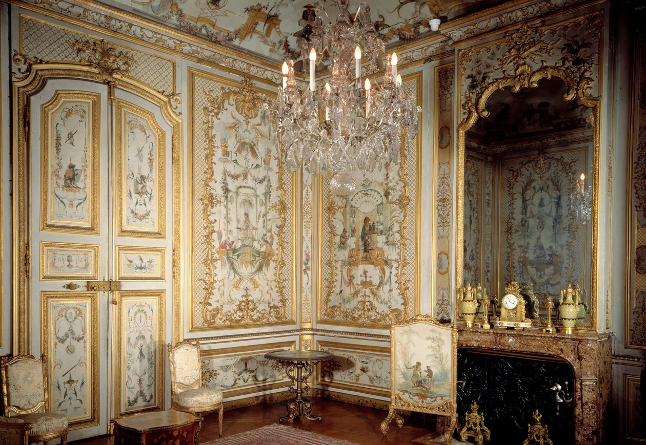View of the Cabinet of the Monkeys by Christophe Huet