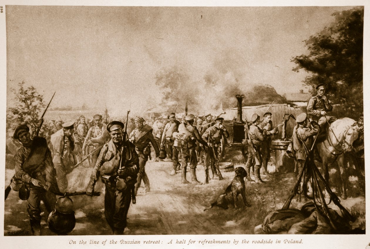 On the Line of the Russian Retreat: A Halt for Refreshments by the Roadside in Poland (1914-19) by Christopher Clark