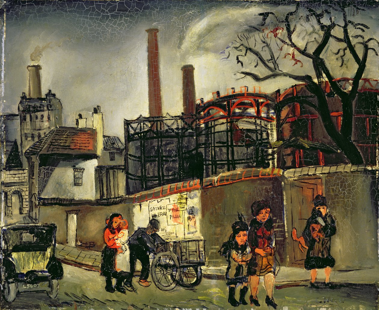 Street Scene in Paris, 1926 by Christopher Wood