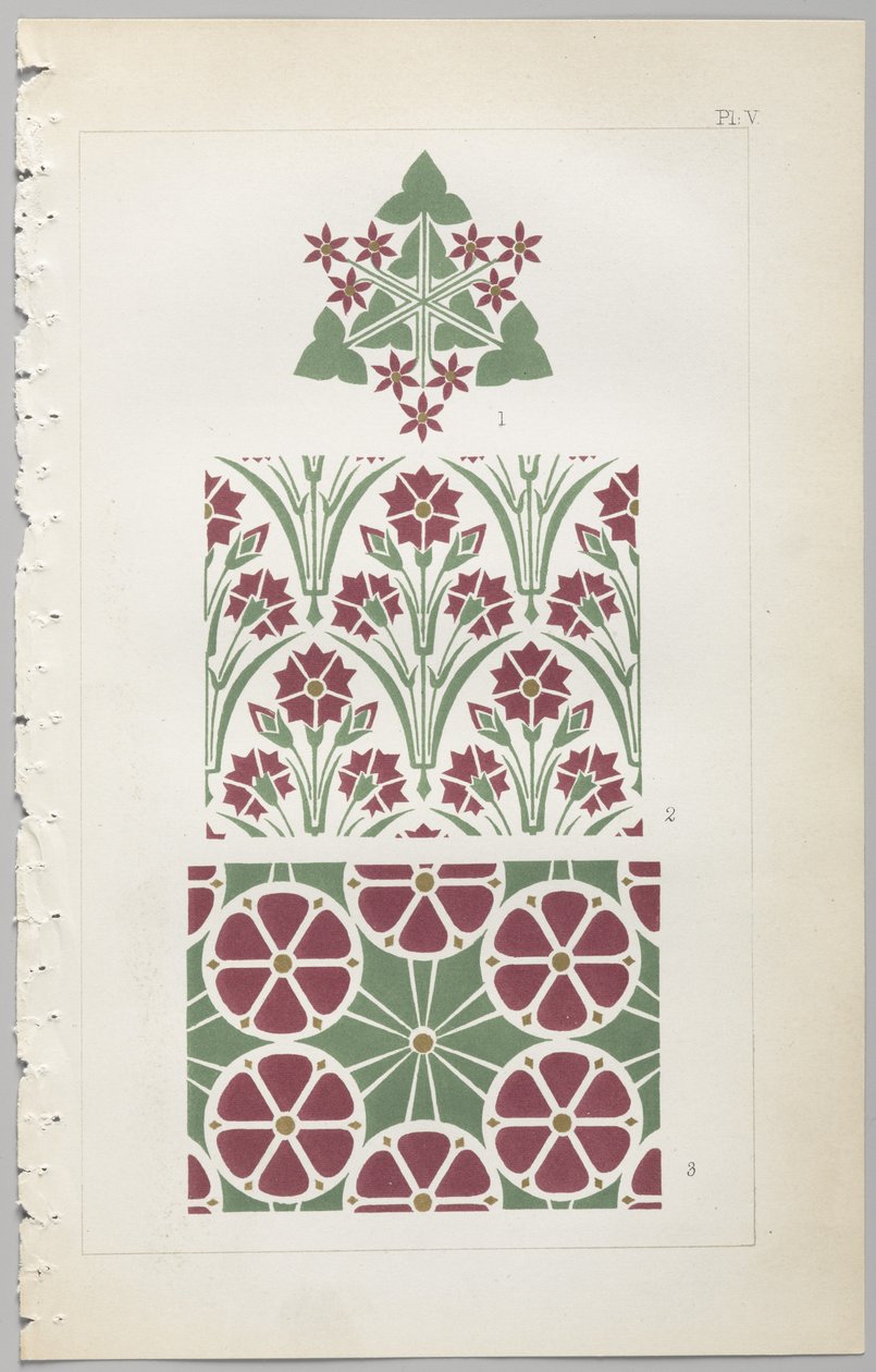 The art of decorative design: with an appendix, giving the hours of the day at which flowers open, published by Day & Son, London, 1862 by Christopher Dresser