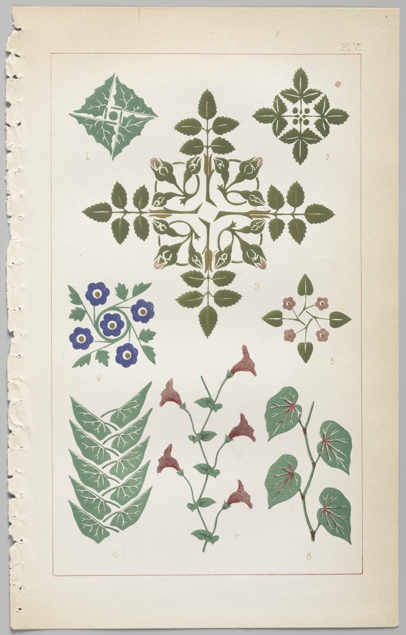 The art of decorative design: with an appendix, giving the hours of the day at which flowers open, published by Day & Son, London, 1862 by Christopher Dresser