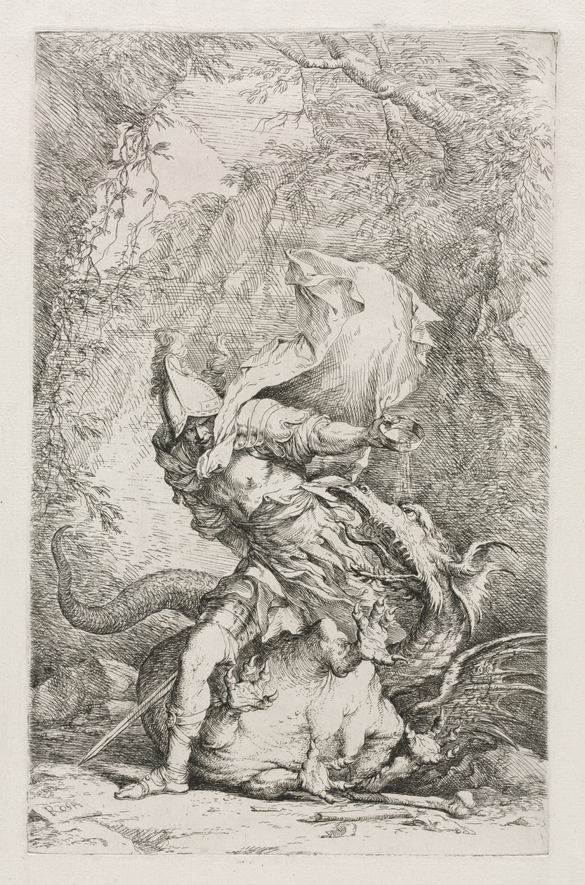 Jason and the Dragon by Christopher Richard Wynne Nevinson