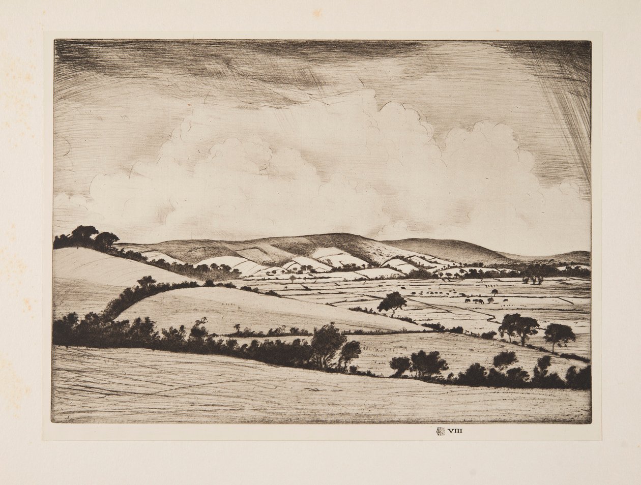 A Valley in the South Downs by Christopher Richard Wynne Nevinson