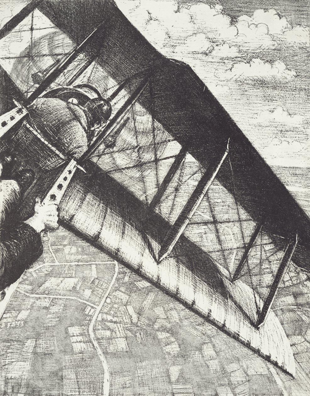 Banking at 4000 feet, c. 1918 by Christopher Richard Wynne Nevinson