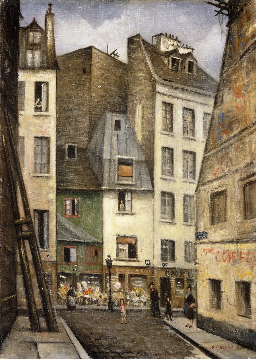 Rue St. Julien le Pauvre, Paris by Christopher Richard Wynne Nevinson