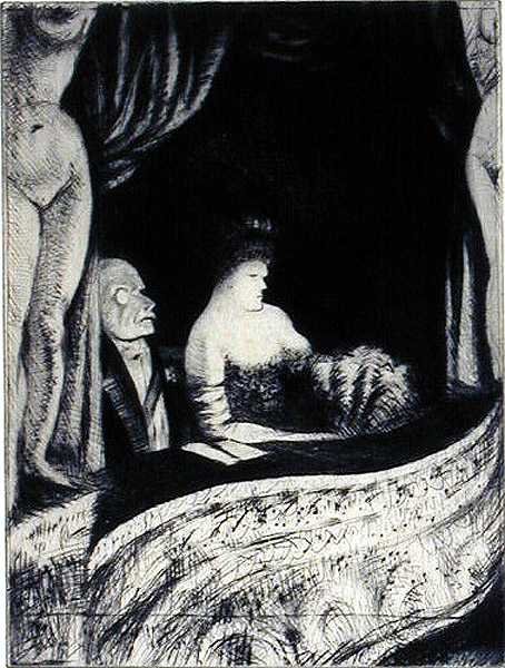 Success (A Box at the Theatre) by Christopher Richard Wynne Nevinson