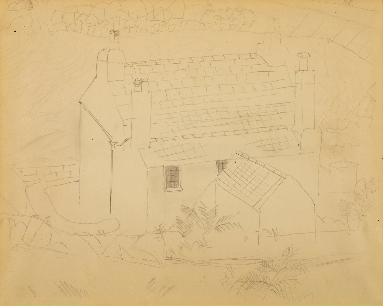 Cottage, Cornwall by Christopher Wood