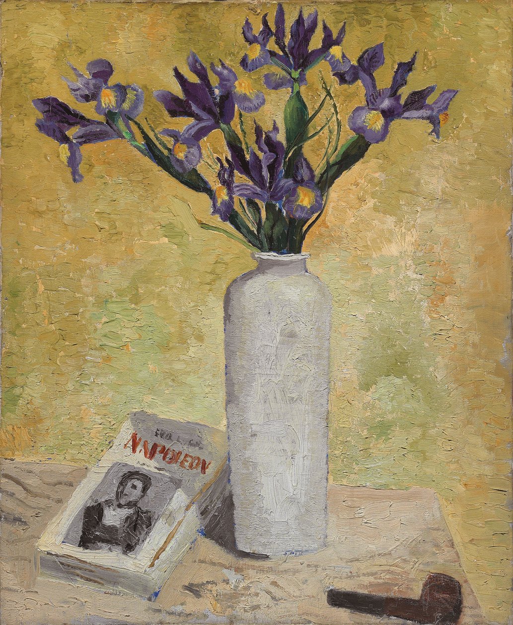Iris in a Tall Vase by Christopher Wood