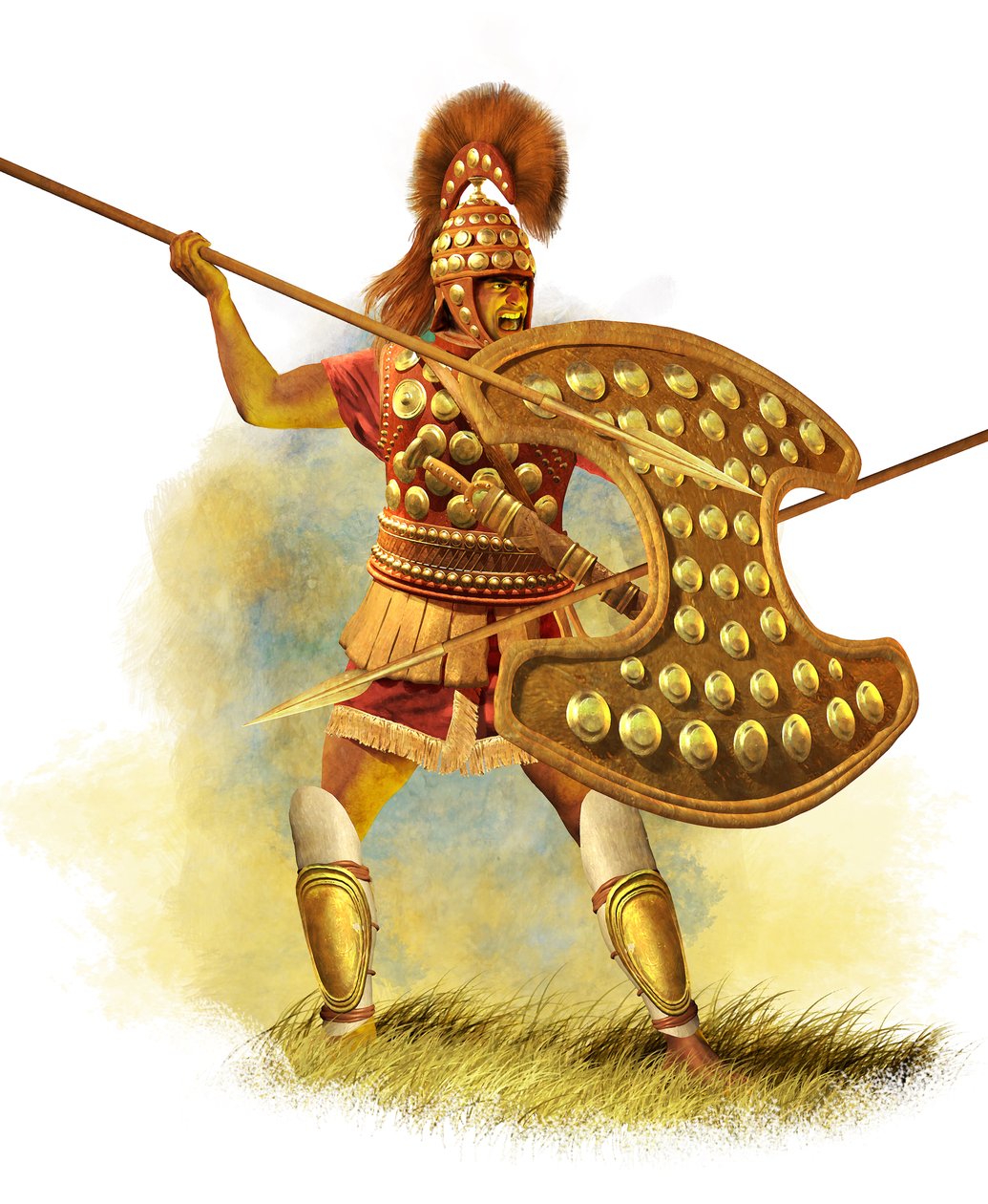 Ancient Greek Warrior, Late Geometric Era, 2015 by Christos Giannopolous