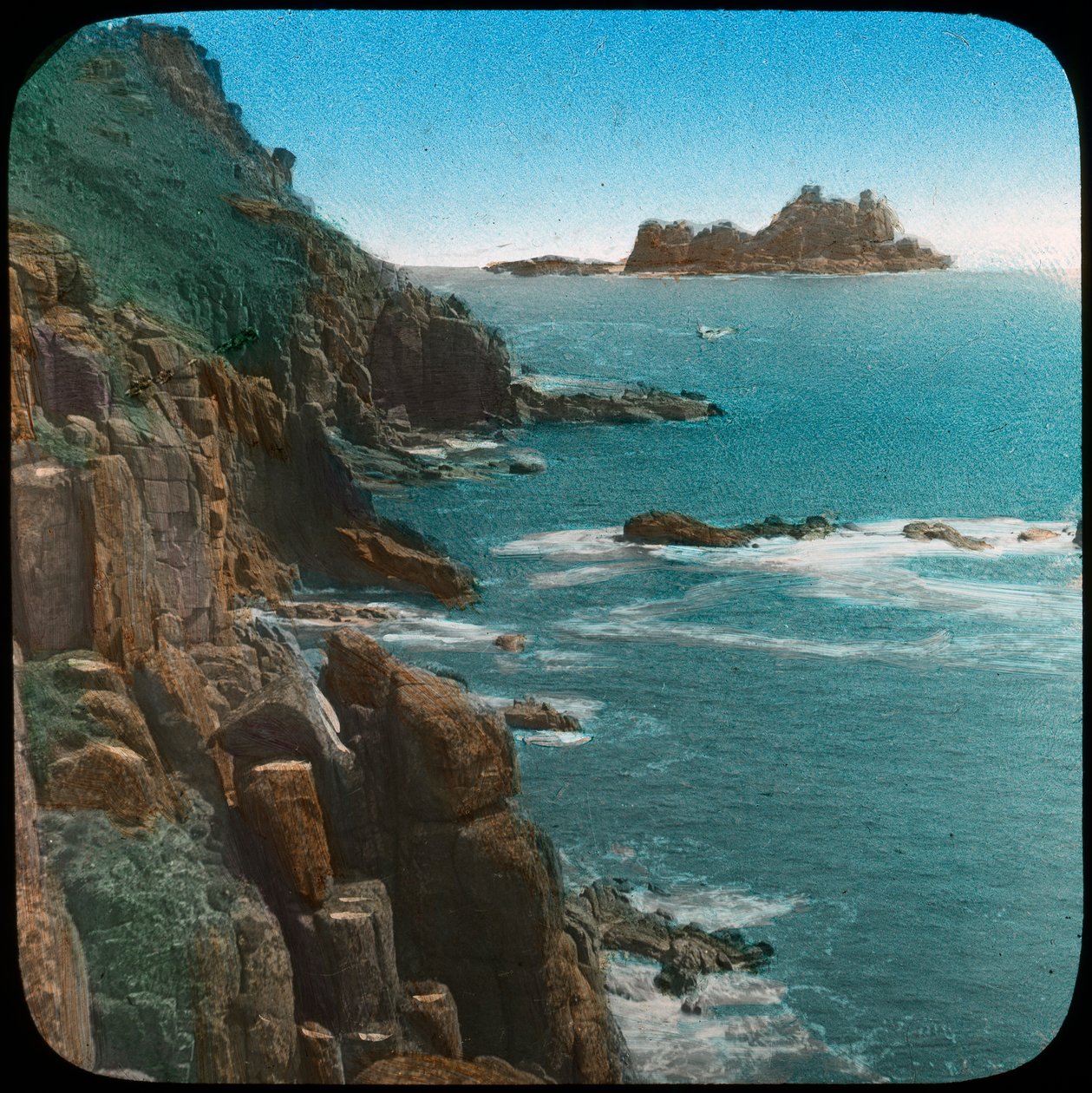 Lands End, Cornwall, late 19th or early 20th century by Church Army Lantern Department