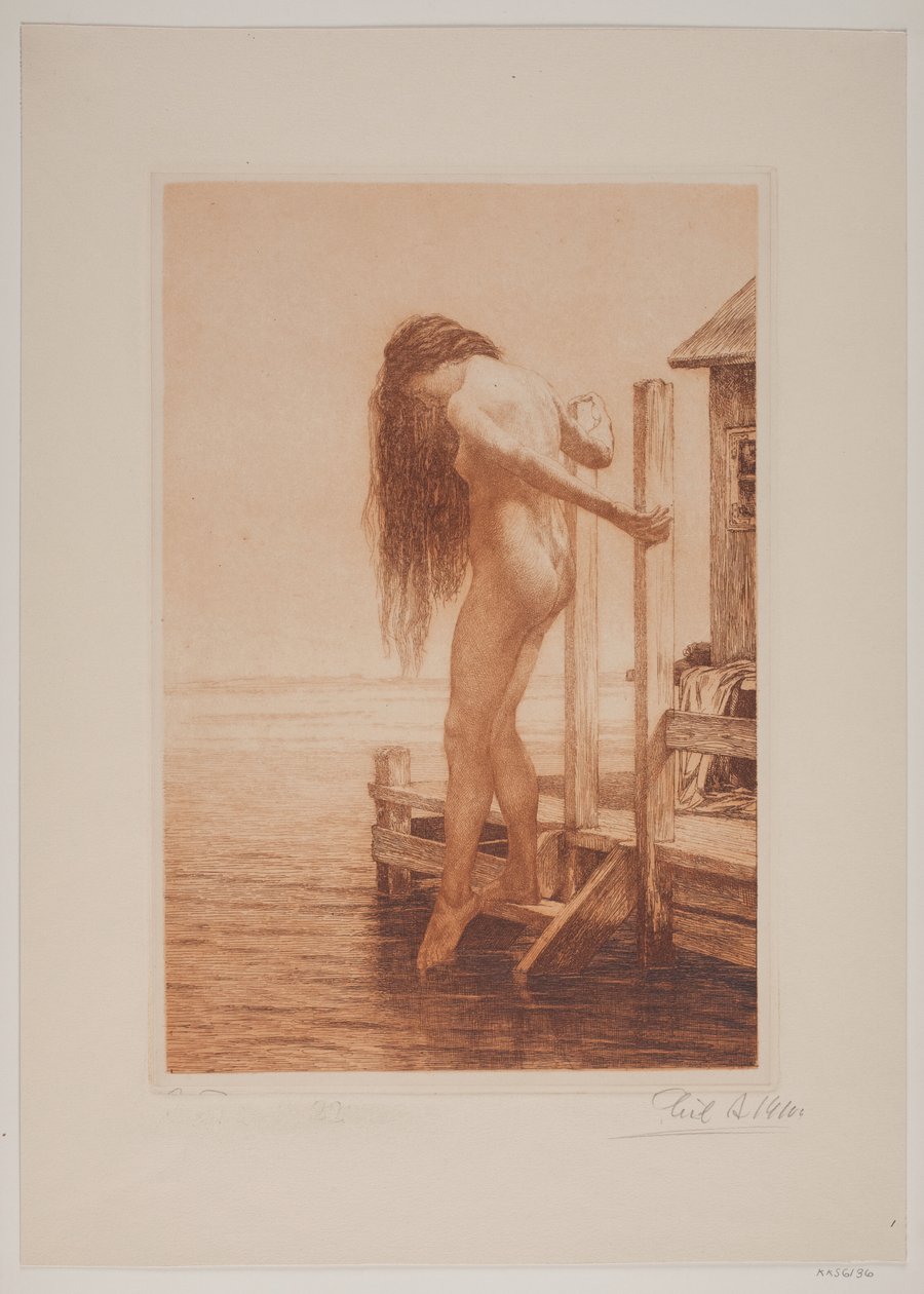 Bathing Lady by Cilius Johannes Konrad Andersen