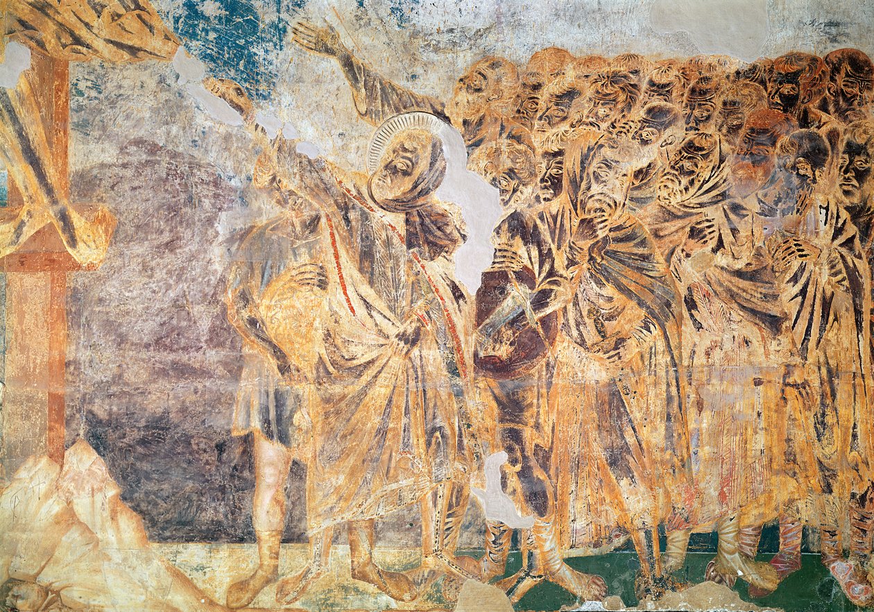 Crucifixion (detail) by Giovanni Cimabue