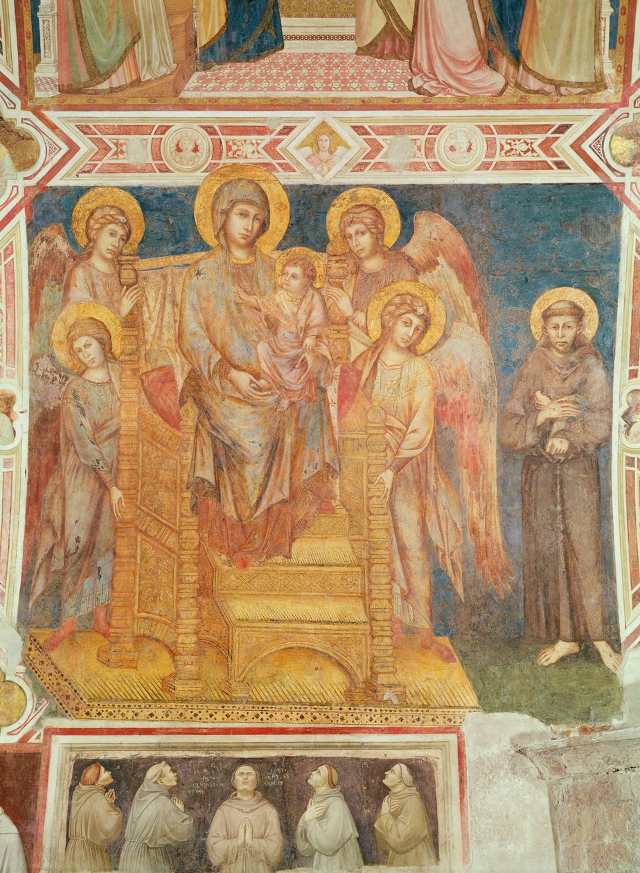 Virgin and Child, Angels and St. Francis of Assisi by Giovanni Cimabue