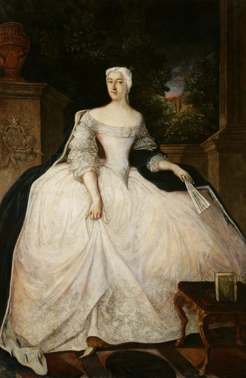Portrait of Teofila Działyńska (1714-1790) by Circle of Antoine Pesne