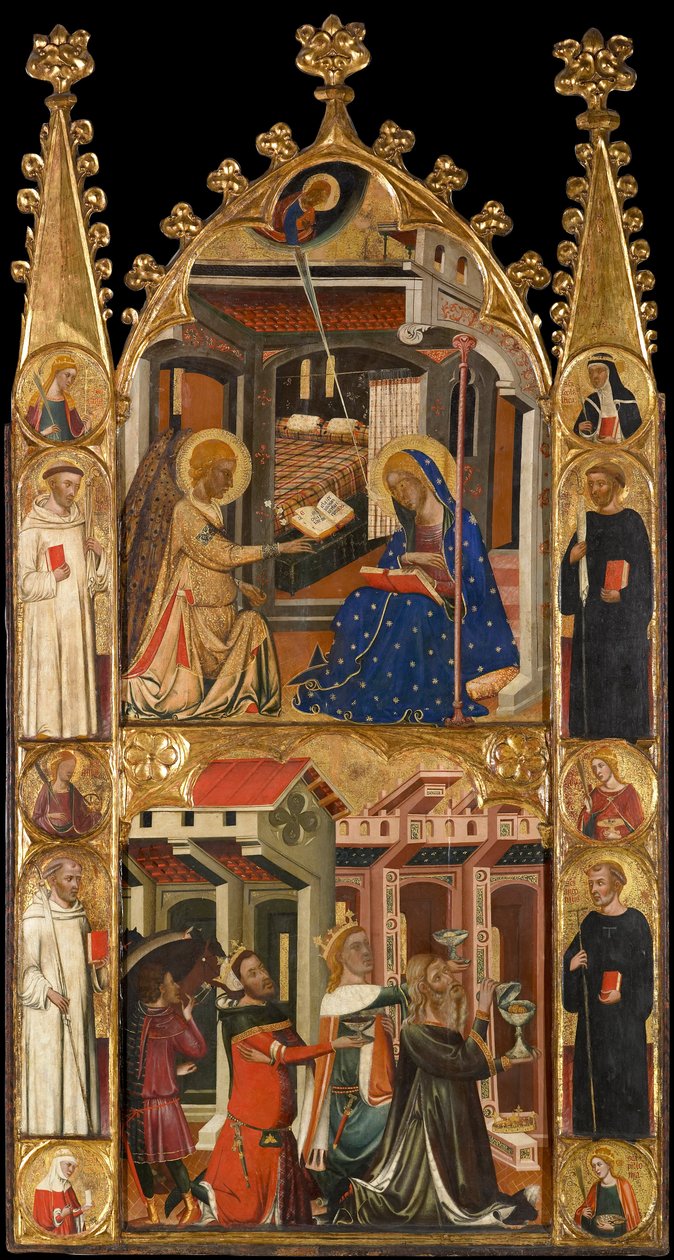 Annunciation and Three Kings of the Epiphany by Circle of Ferrer