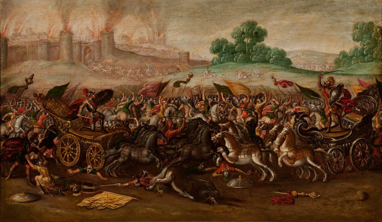 The Burning of Jerusalem by Nebuchadnezzar’s Army by Circle of Juan de la Corte