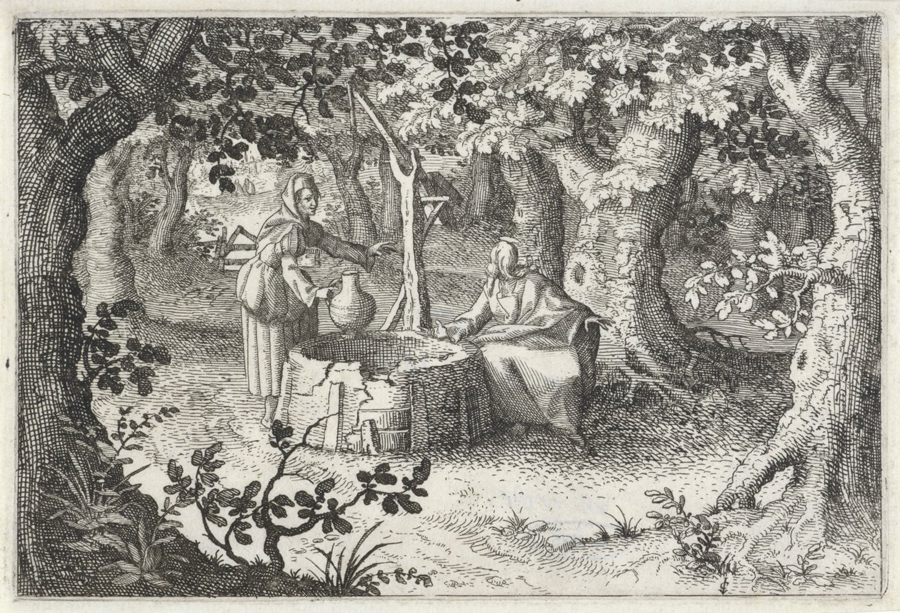 Christ and the Samaritan Woman by Claes Jansz. Visscher (II)