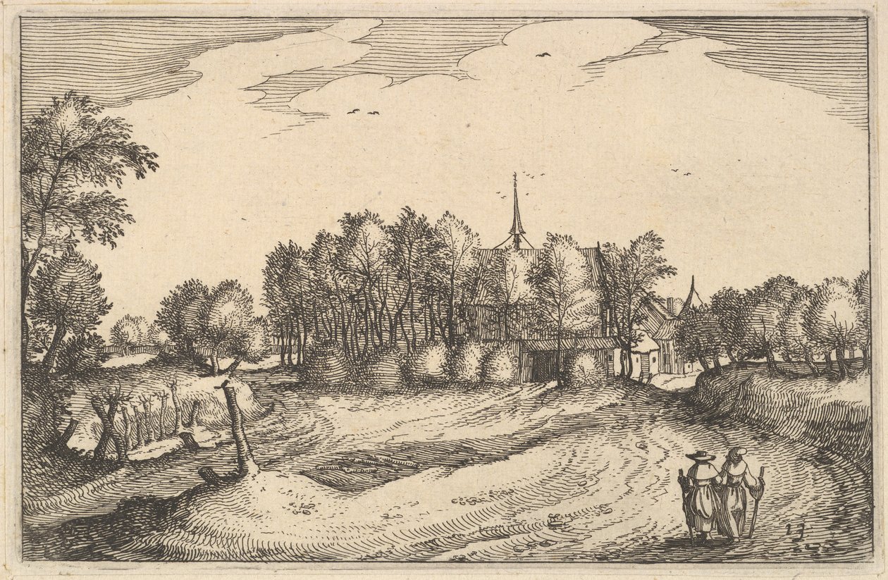 A Convent, plate 13 from Regiunculae et Villae Aliquot Ducatus Brabantiae by Claes Jansz Visscher