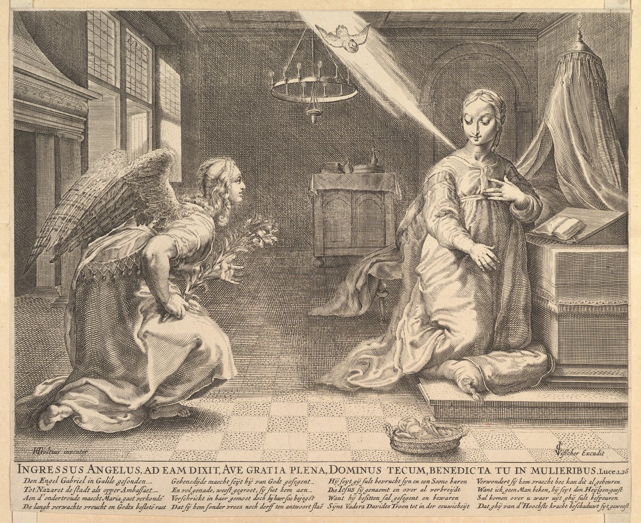 The Annunciation by Claes Jansz Visscher