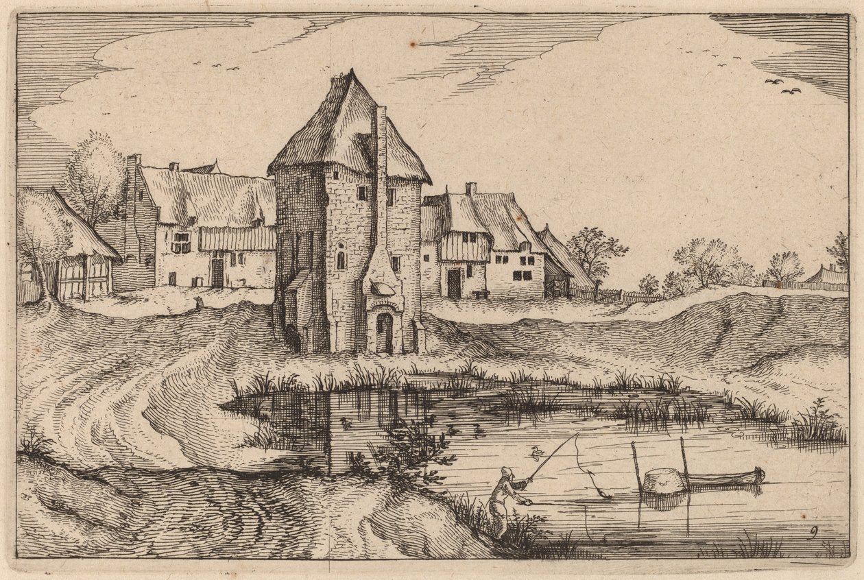 The Pond by Claes Jansz Visscher after Johannes van Doetechum, the Elder after Lucas