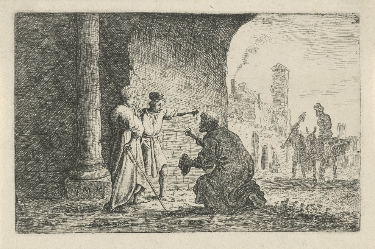 Lot and the Two Angels by Claes Moeyaert