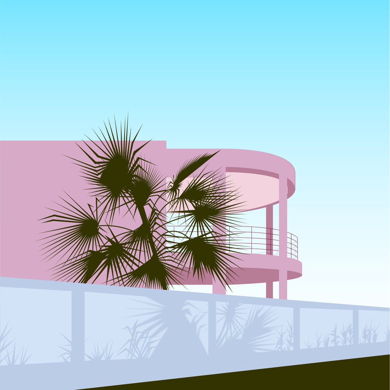 Art Deco Beach House by Claire Huntley