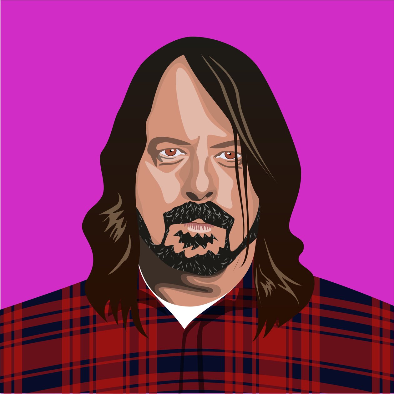 Portrait of Dave Grohl by Claire Huntley