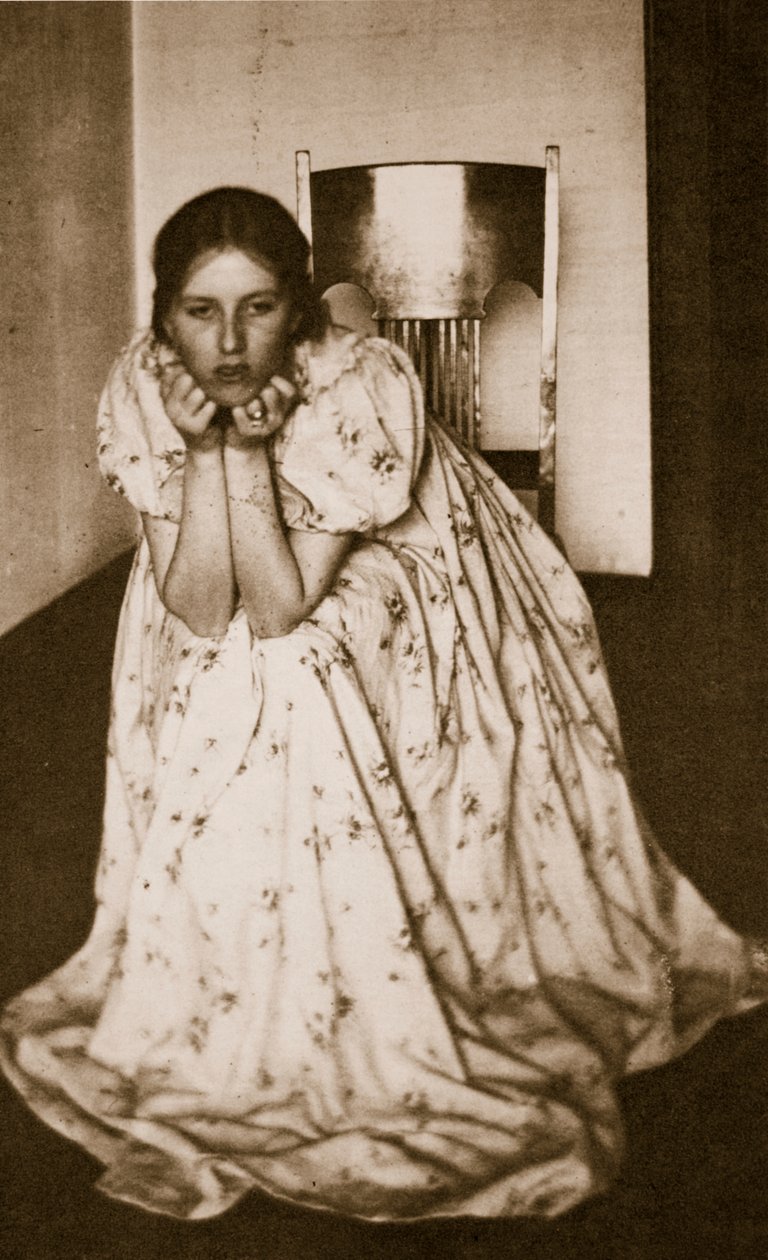 Girl in a Flowered Dress by Clarence Henry White