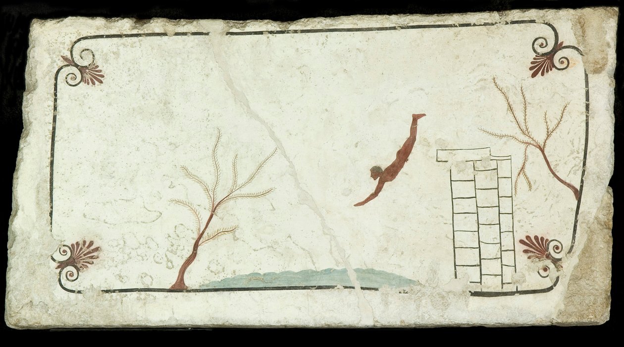 The Diver. Tomb of the Diver Tomba del Tuffatore, ca 470 BC by Classical Antiquities