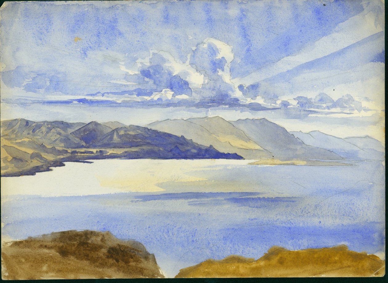 Dead Sea View looking South, 1875 by Claude Conder