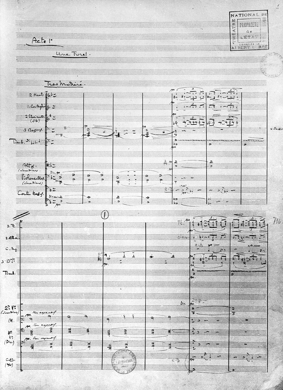 Score Sheet of Act 1 of 