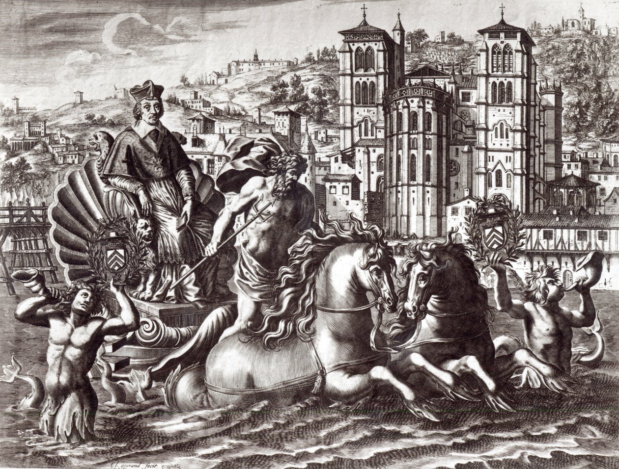 Allegory Celebrating the Nomination of Cardinal de Richelieu to the Office of Superintendent of Navigation and Trade by Claude Goyrand