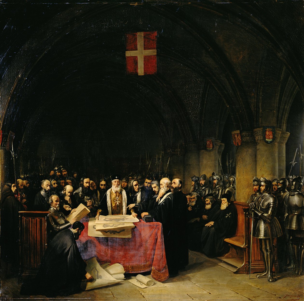 The Chapter of the Order of St. John of Jerusalem Held in Rhodes by Claude Jacquand