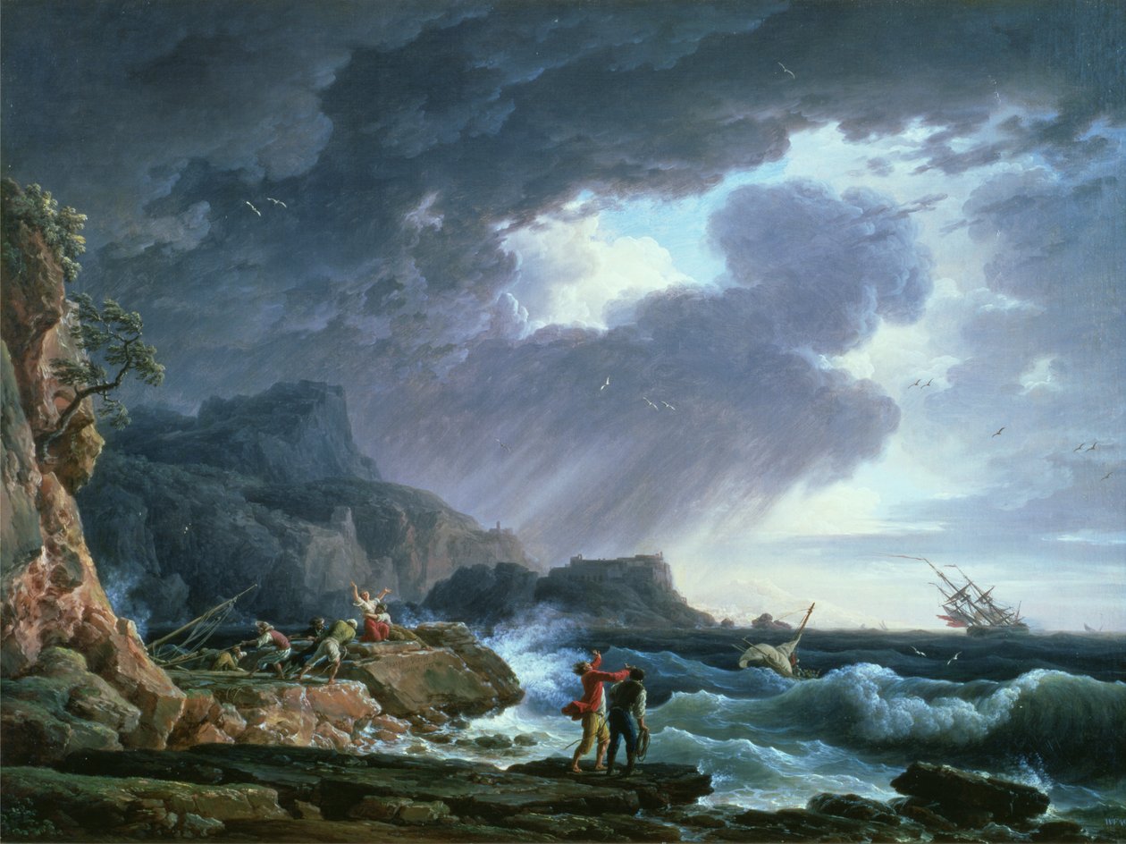 A Seastorm, 1752 by Claude Joseph Vernet