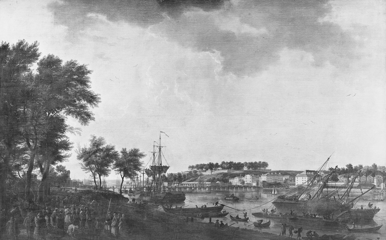 View of Bayonne Seen from the Avenue of Bouflers near the Gate of Mousserole by Claude Joseph Vernet