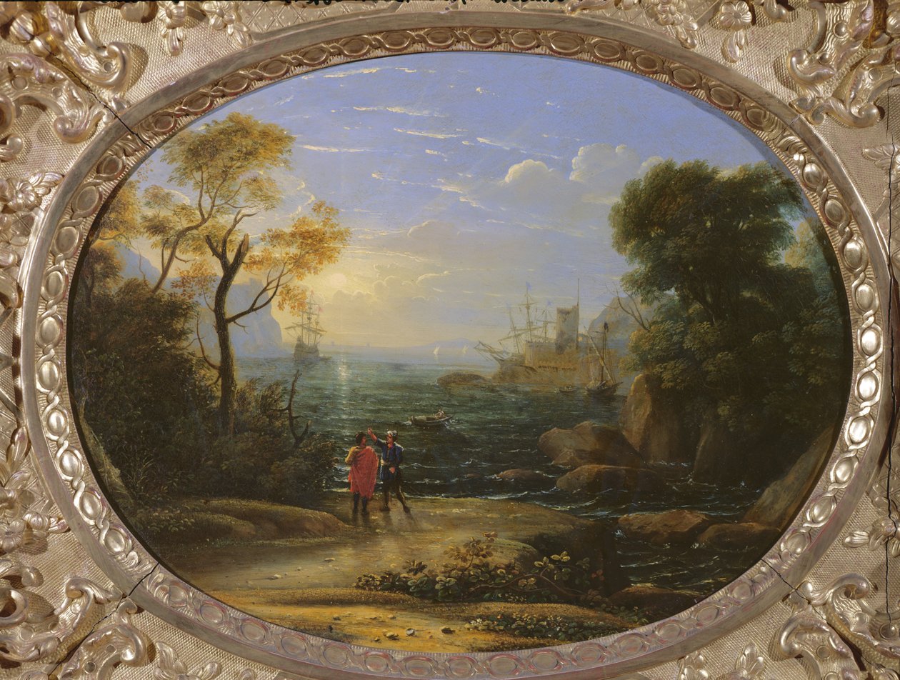 Coastal Landscape at Sunset by Claude Lorrain