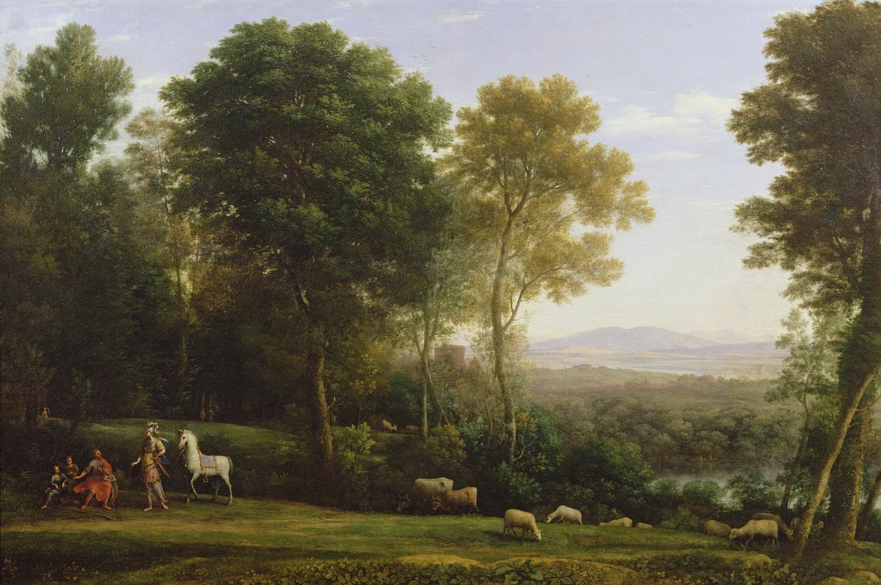 Landscape with Erminia in Discourse with the Old Man and His Sons by Claude Lorrain