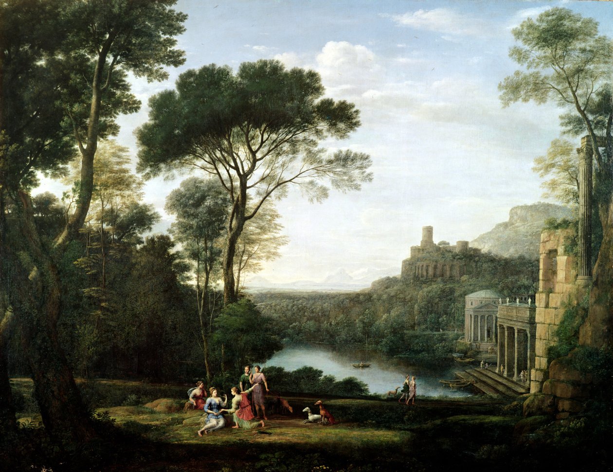 Landscape with the Nymph Egeria  by Claude Lorrain