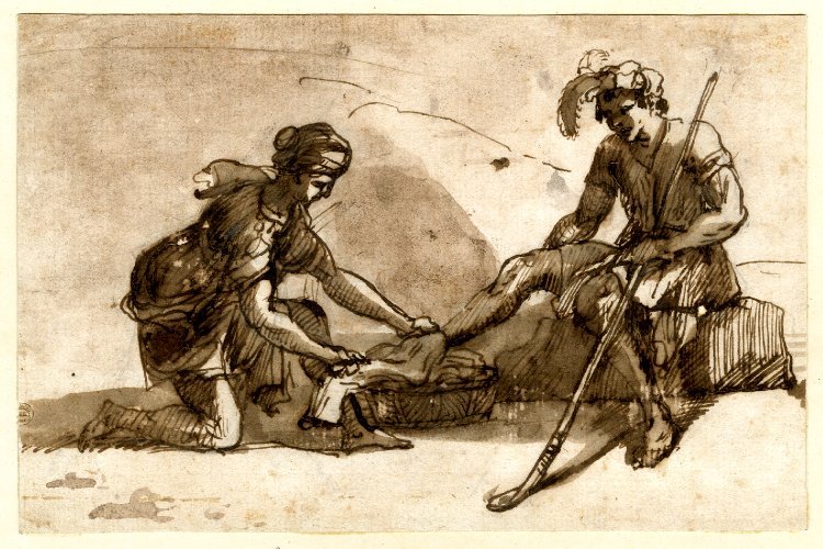 Pastoral Landscape with Figures by Claude Lorrain