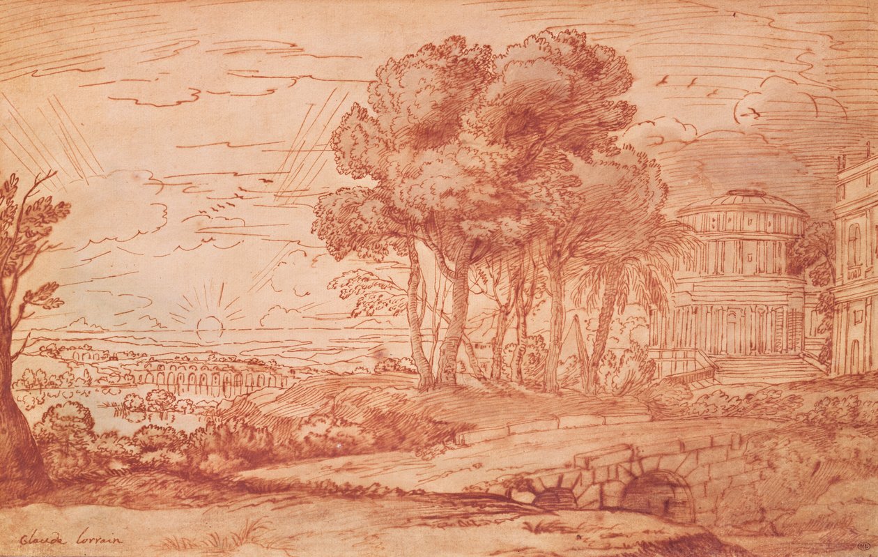 The Temple of Apollo on the island of Delos, c.1648 by Claude Lorrain