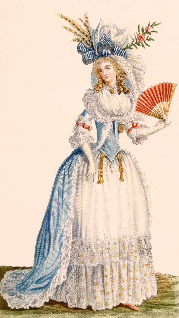 Ladies Turkish style evening dress, from 'Galeries des Modes et ...