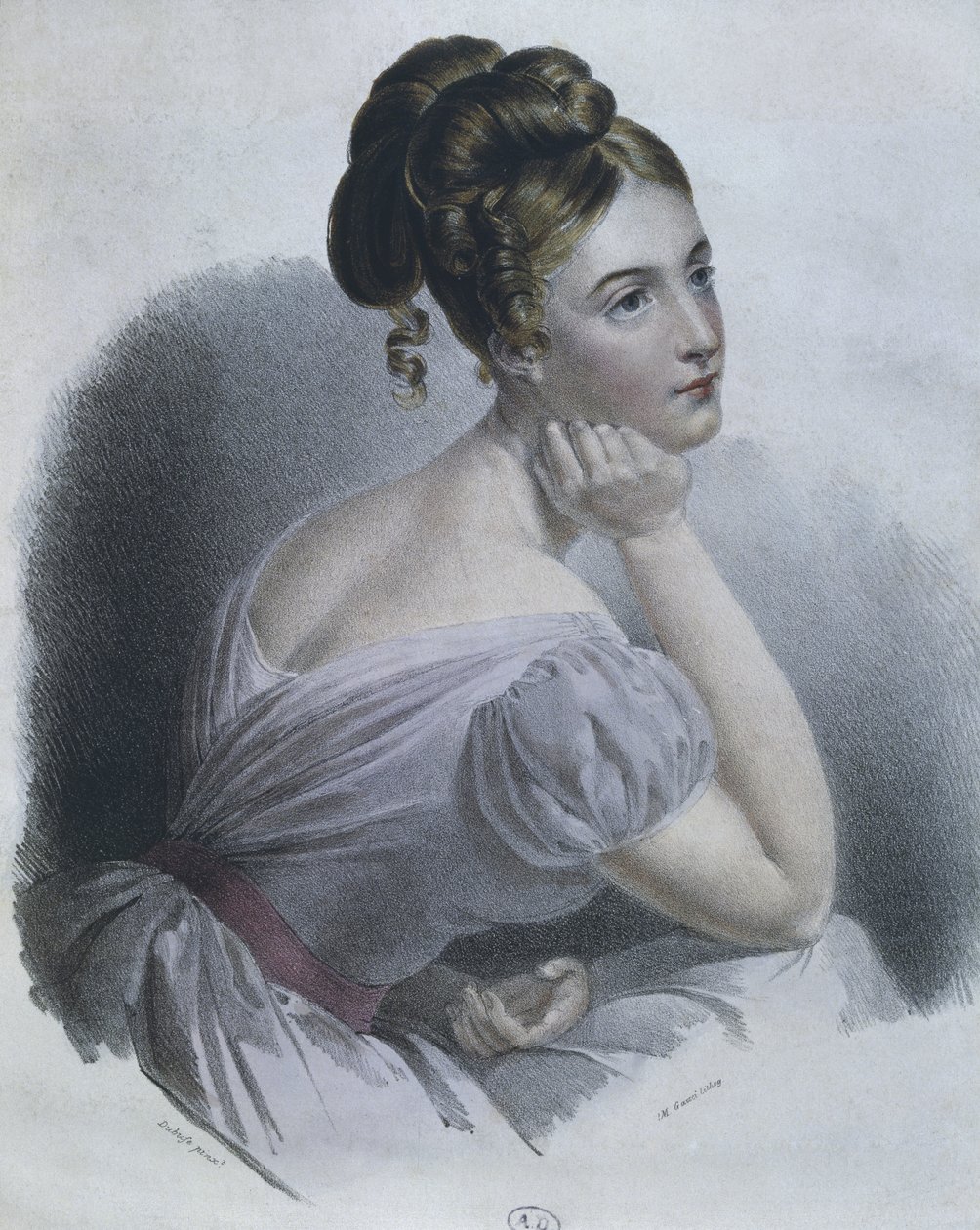 Daydreaming by Claude Marie Dubufe