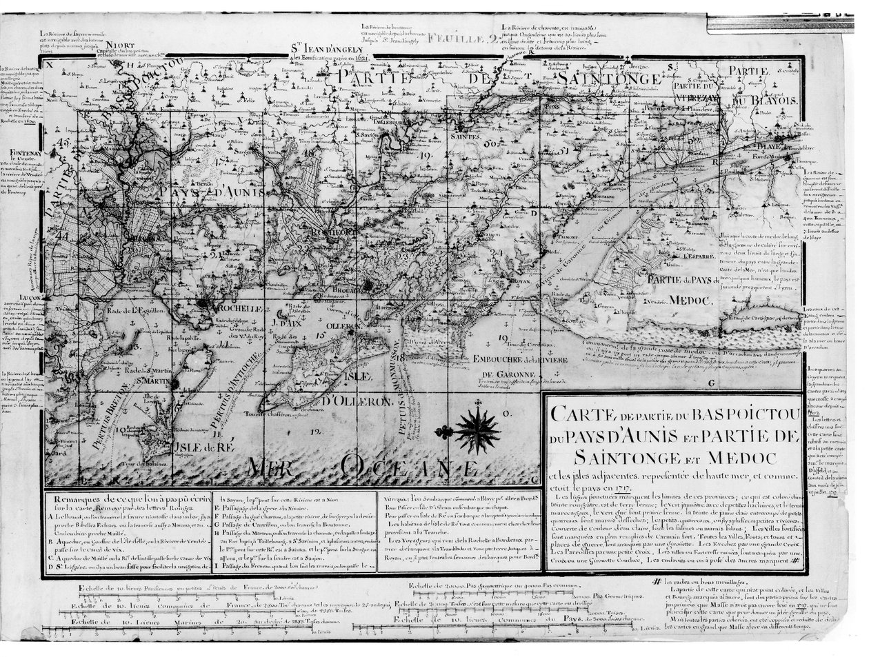 Map of Bas Poitou, Pays d