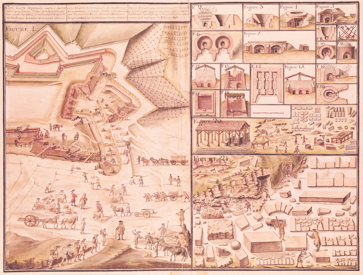 Construction of a Town Square and the Tools Used by Claude Masse