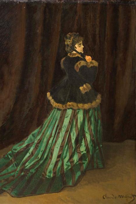 Camille, The Green Dress by Claude Monet