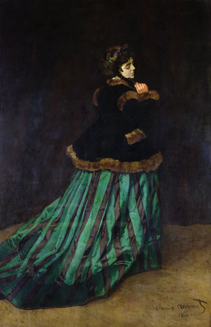 Camille, or The Woman in the Green Dress by Claude Monet