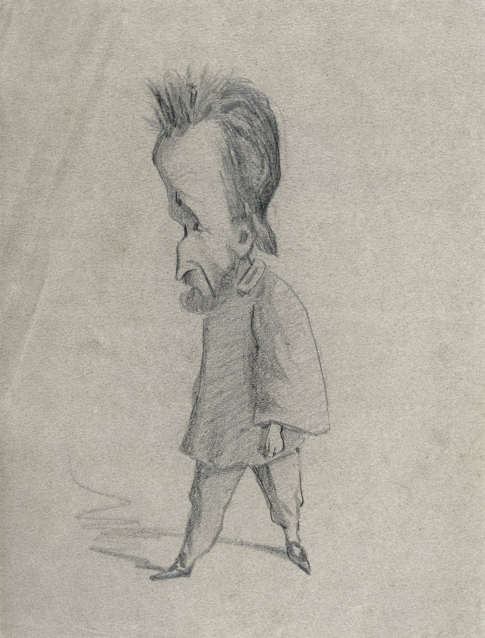 Caricature of the Journalist Theodore Pelloquet, 1858 by Claude Monet