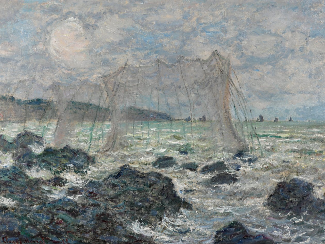 Fishing Nets at Pourville by Claude Monet