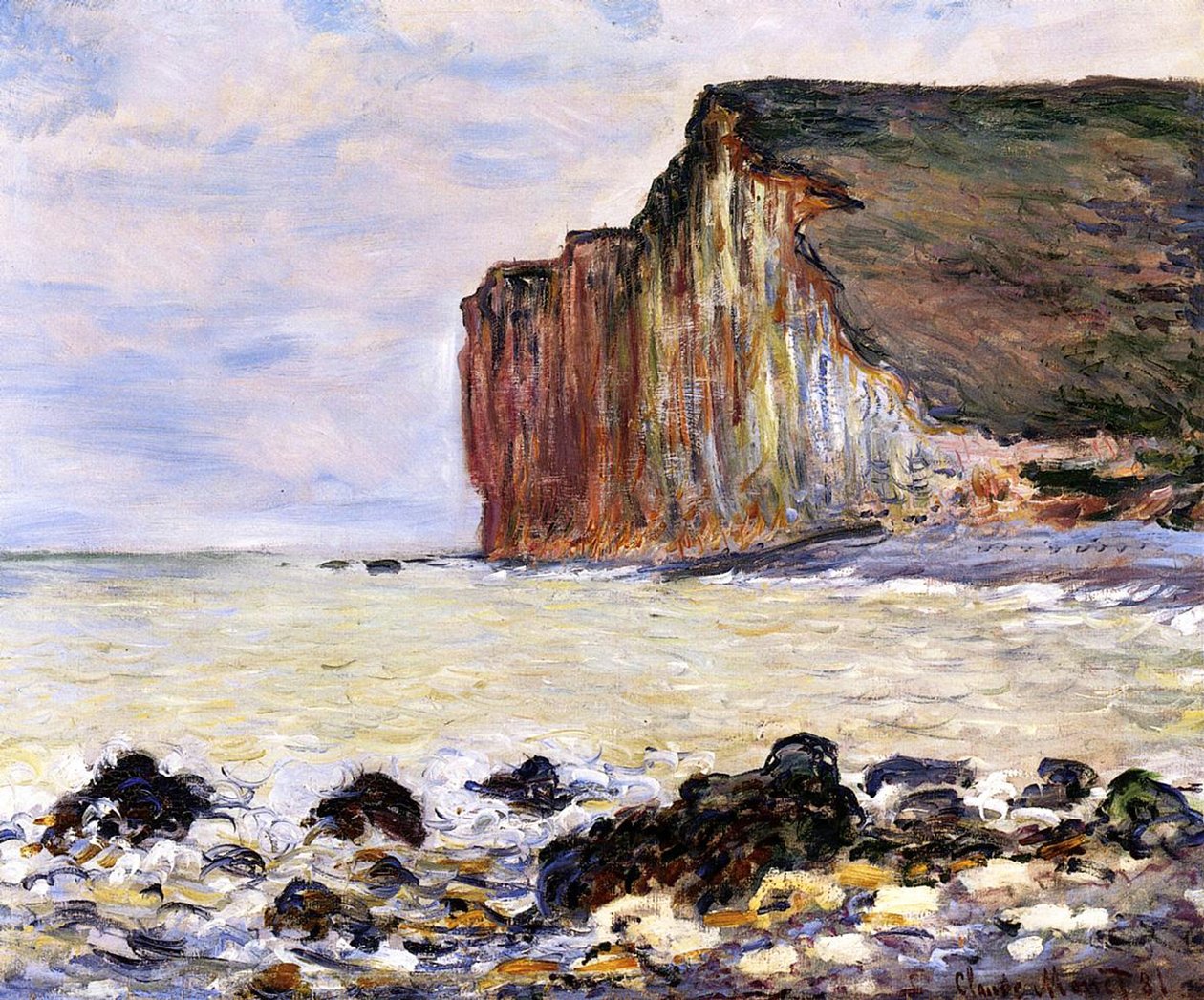 Les Petites Dalles, Pourville by Claude Monet