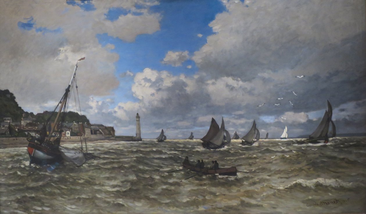 Mouth of the Seine, Honfleur by Claude Monet, 1865 by Claude Monet